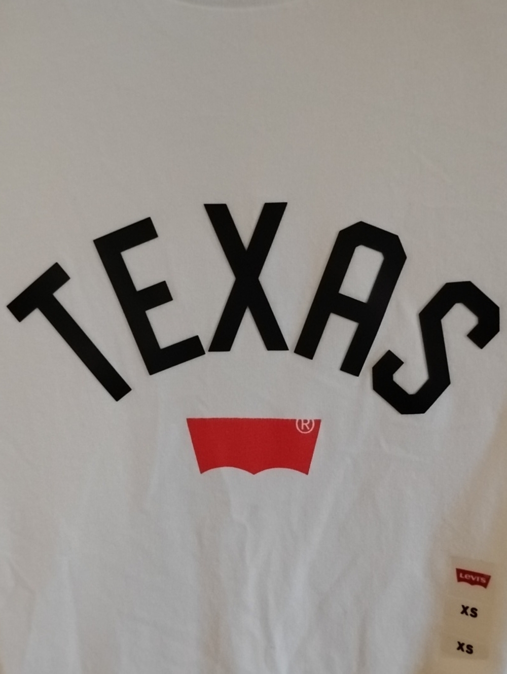 Levis XS TEXAS White T Shirt Top - Picture 3 of 6